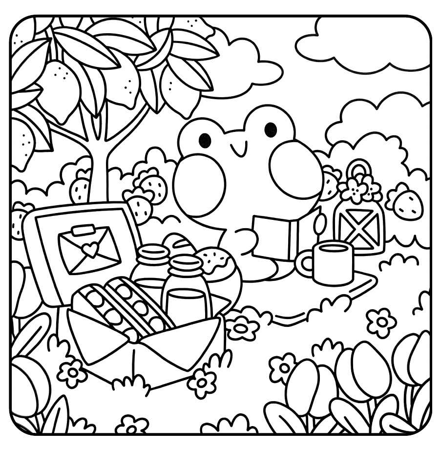 Froggy Days Para Colorir 29