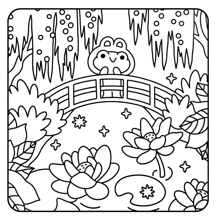 Froggy Days Para Colorir 3