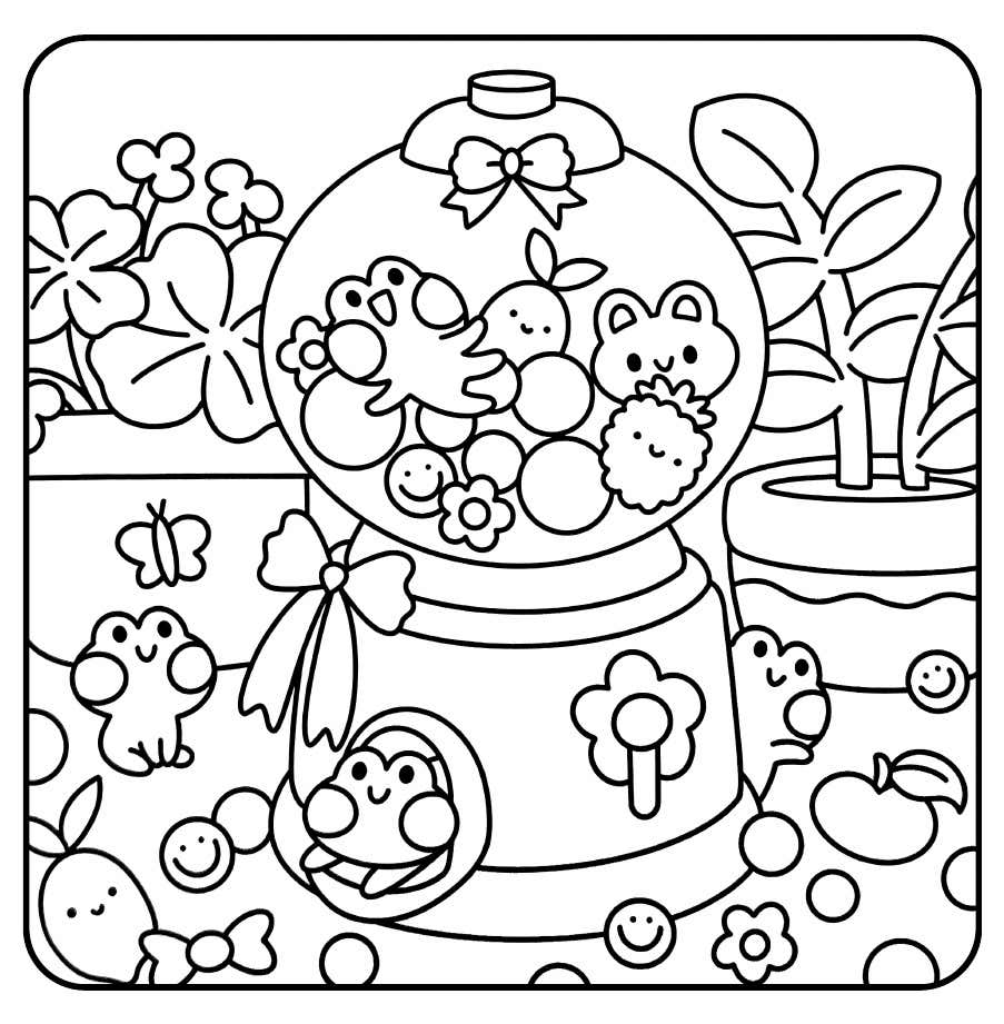 Froggy Days Para Colorir 32