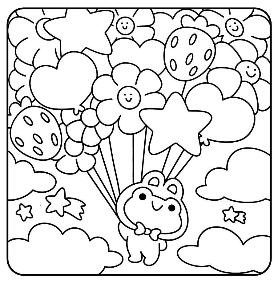 Froggy Days Para Colorir 37