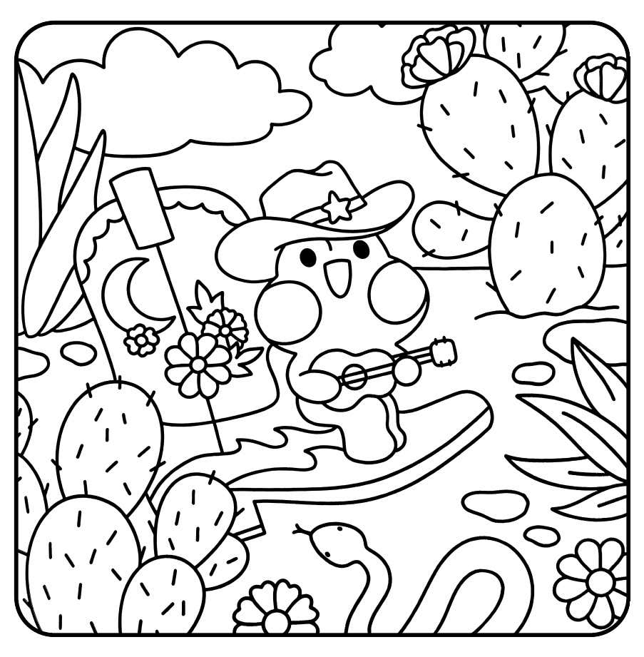 Froggy Days Para Colorir 38