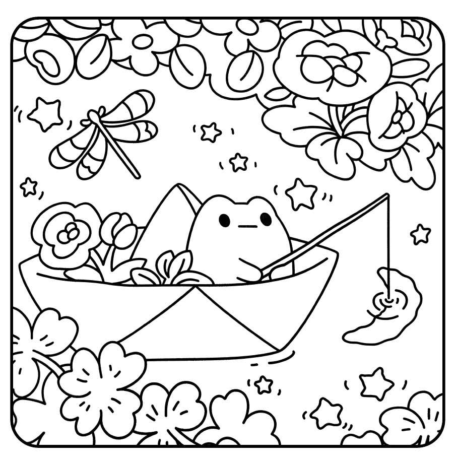 Froggy Days Para Colorir 39