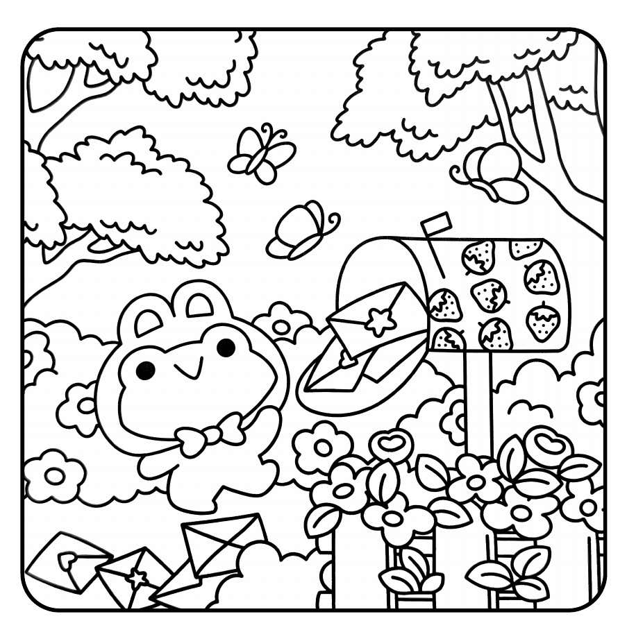 Froggy Days Para Colorir 6