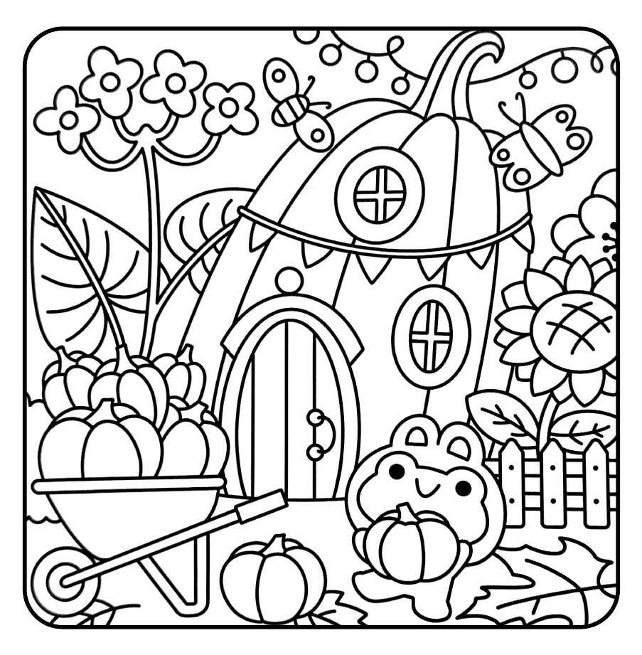 Froggy Days Para Colorir 8