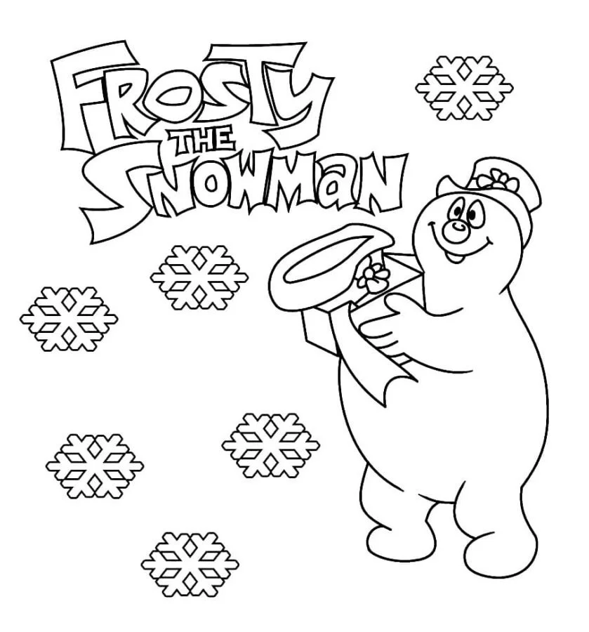 Frosty El Muneco De Nieve Para Colorear 61