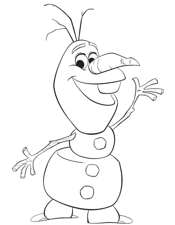 Frozen Christmas Coloring Pages 13