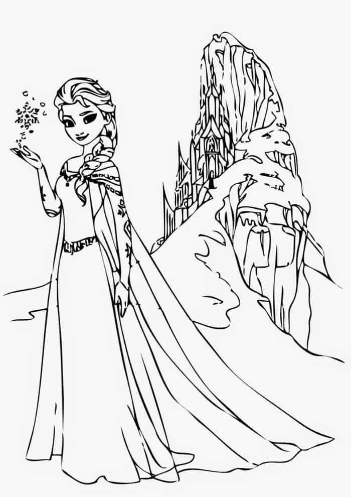 Frozen Christmas Coloring Pages 17