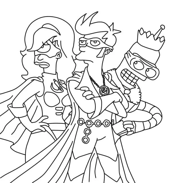 Futurama Coloring Pages 19