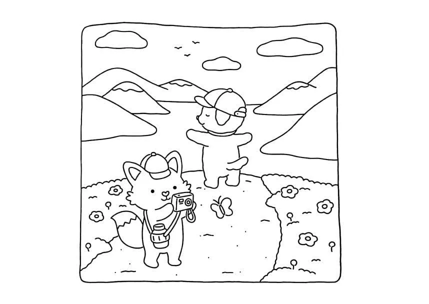 Fuzzy Hygge Coloring Pages 19