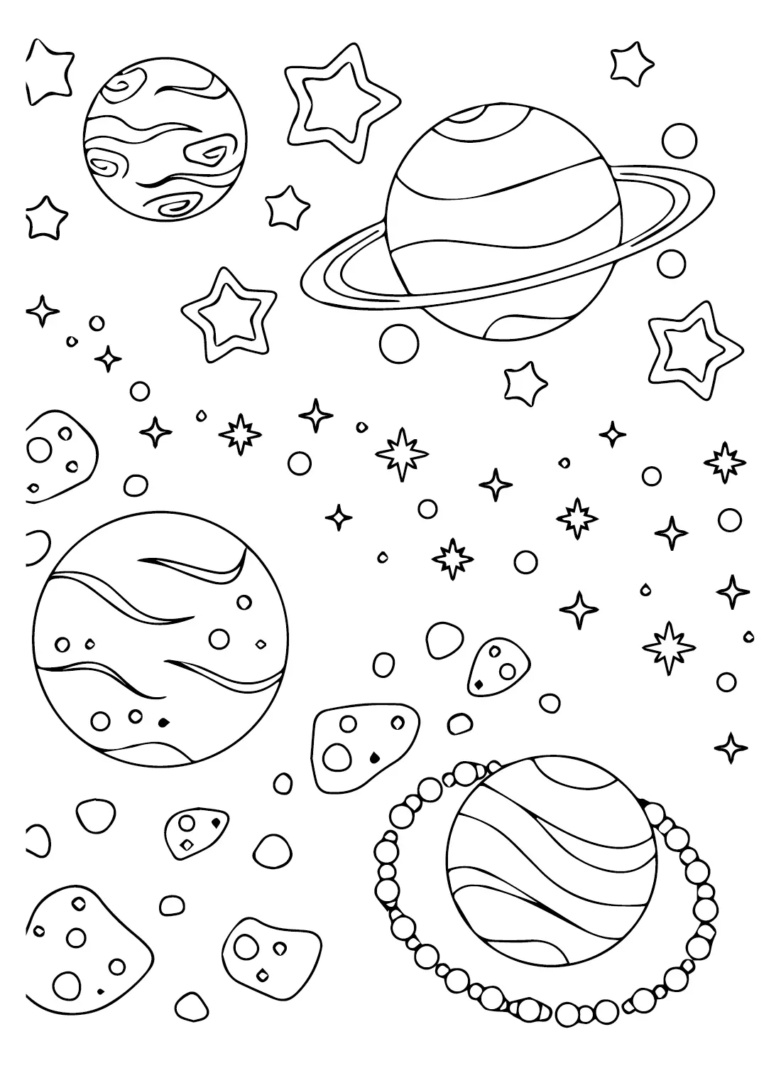 Galaxy Coloring Pages to Print - Free Printable Coloring Pages