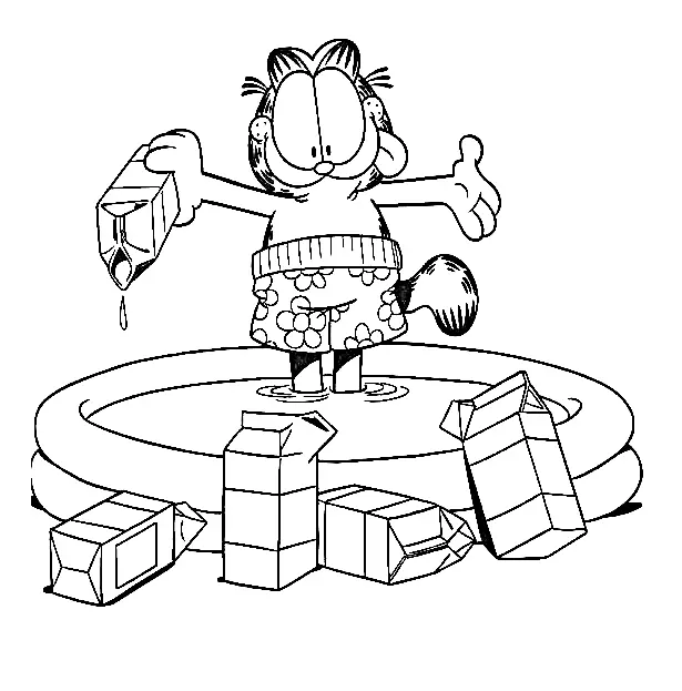 Garfield Para Colorear 50