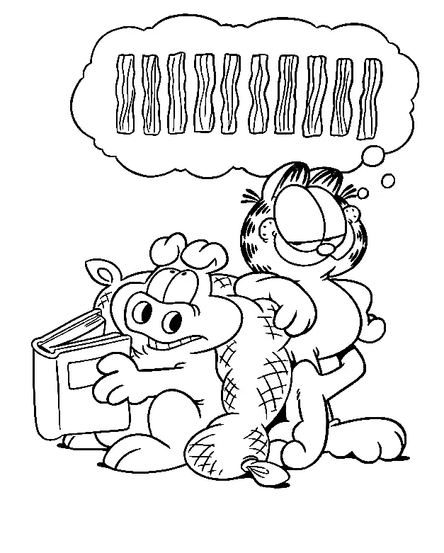 Garfield Para Colorear 64
