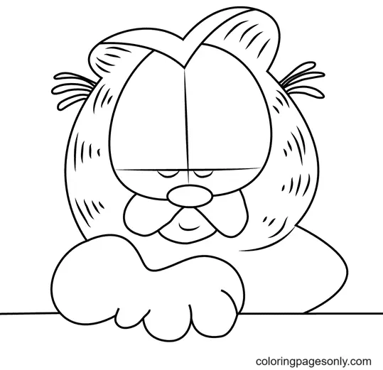 Desenhos de Garfield Para Colorir 69