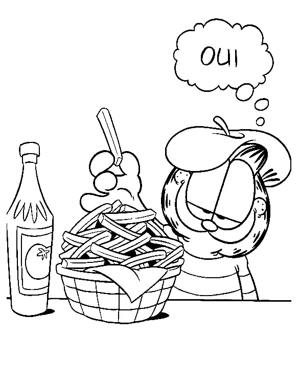 Desenhos de Garfield Para Colorir 81