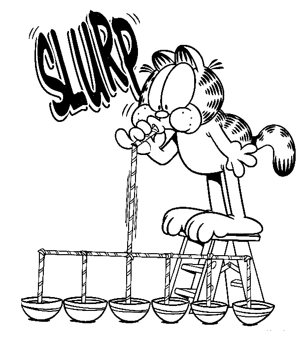 Garfield Para Colorear 82