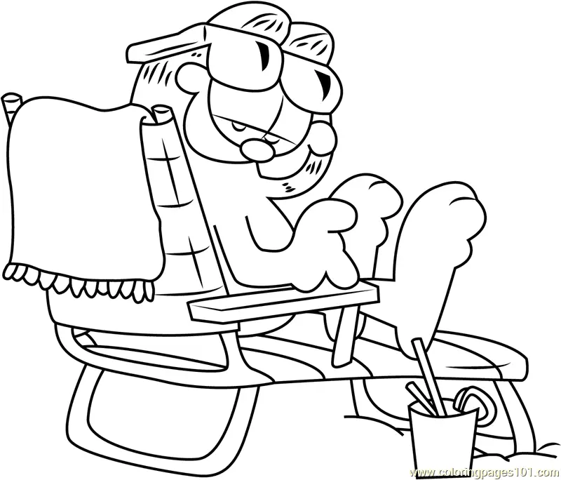 Garfield Para Colorear 84