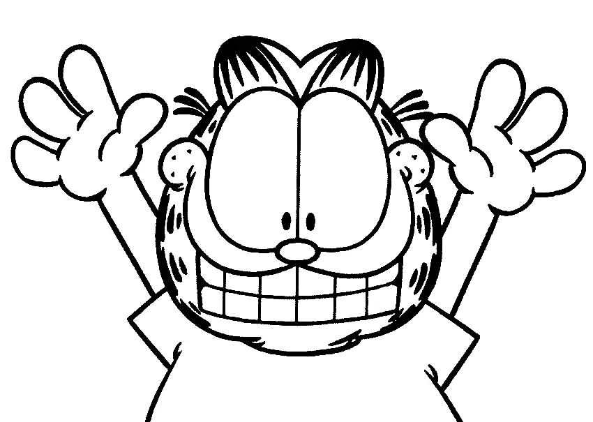 Garfield Para Colorear 85