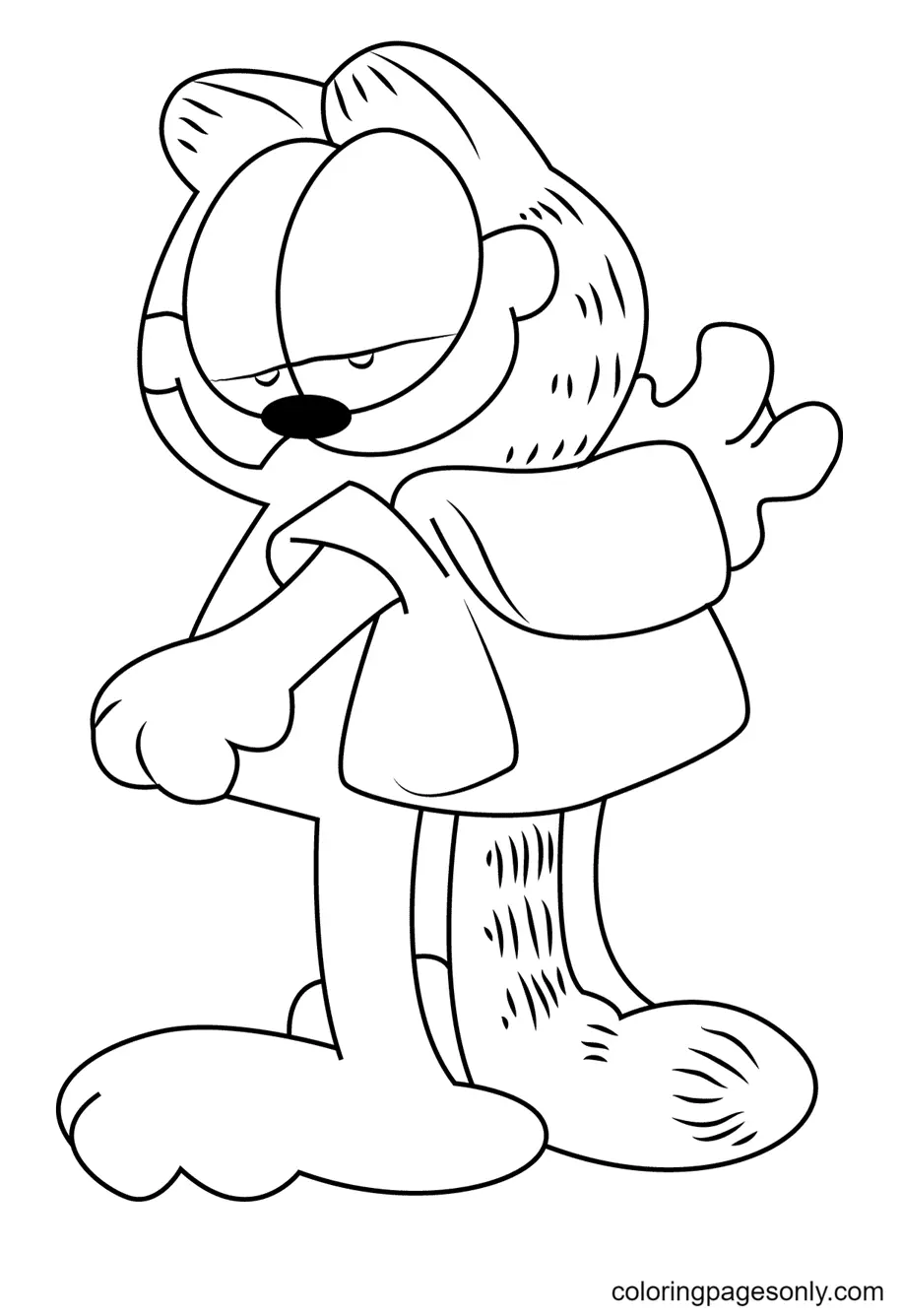 Garfield Para Colorear 95