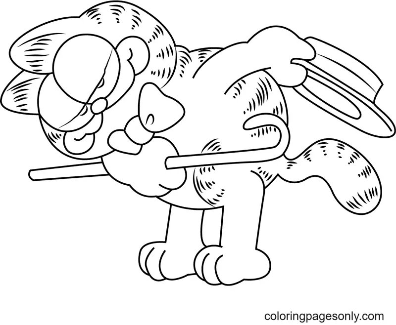 Garfield Coloring Pages