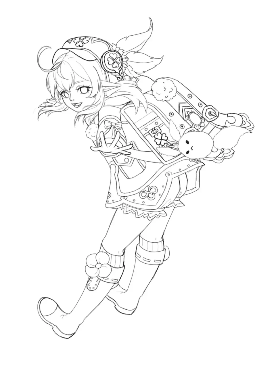 Genshin Impact Coloring Pages 58