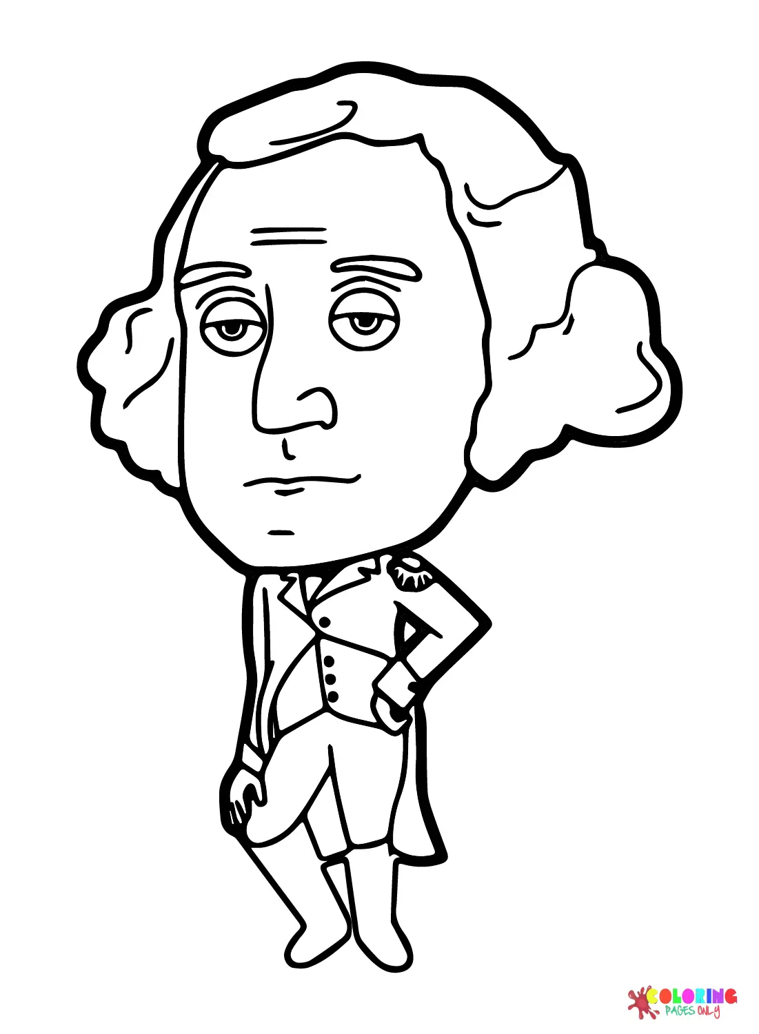 Desenhos de George Washington Para Colorir 11