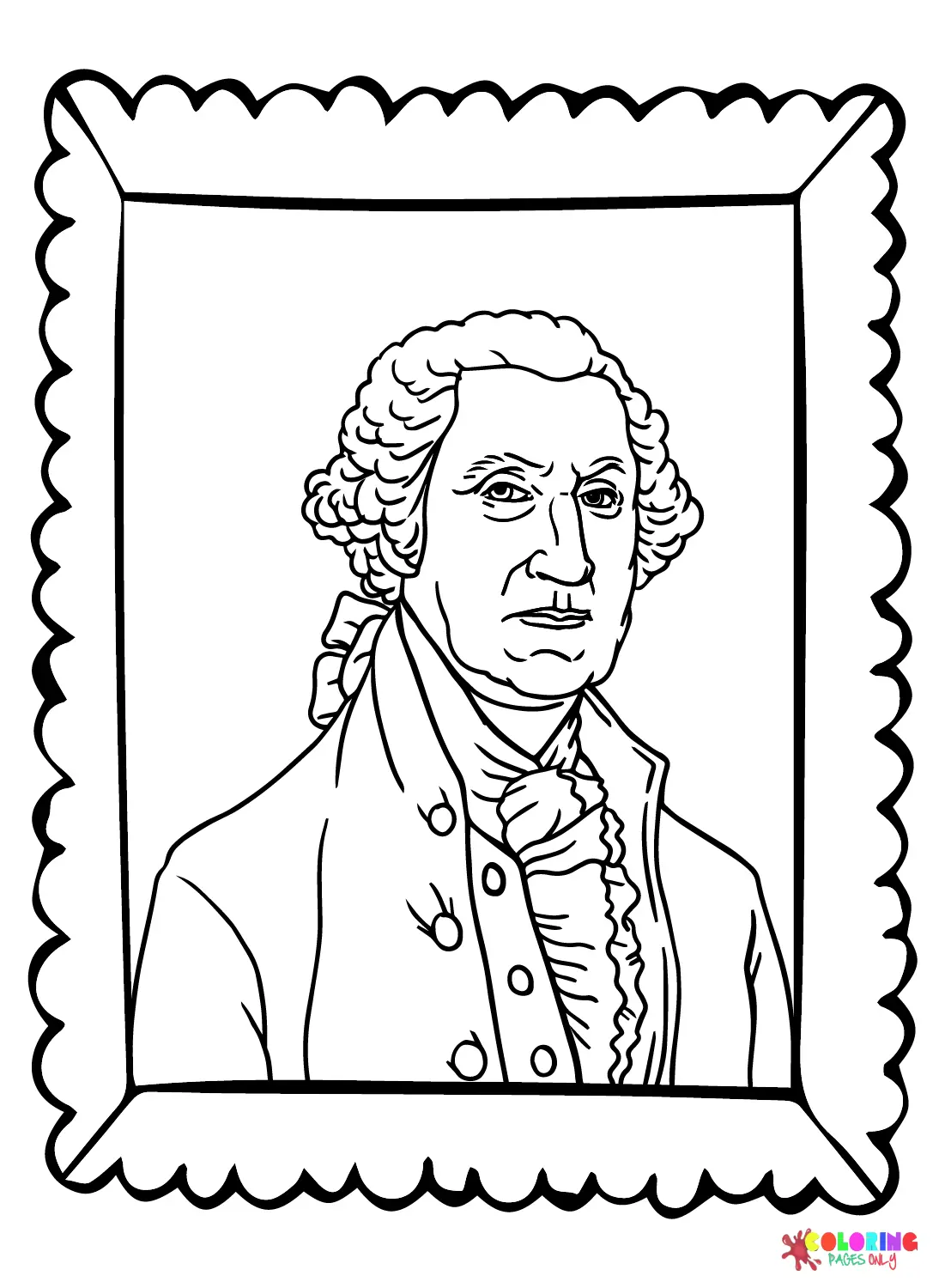 Desenhos de George Washington Para Colorir 3