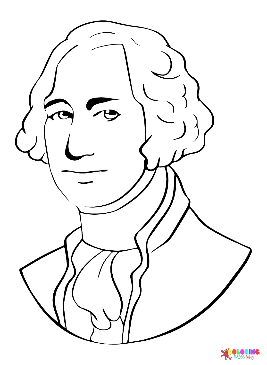 Desenhos de George Washington Para Colorir 6