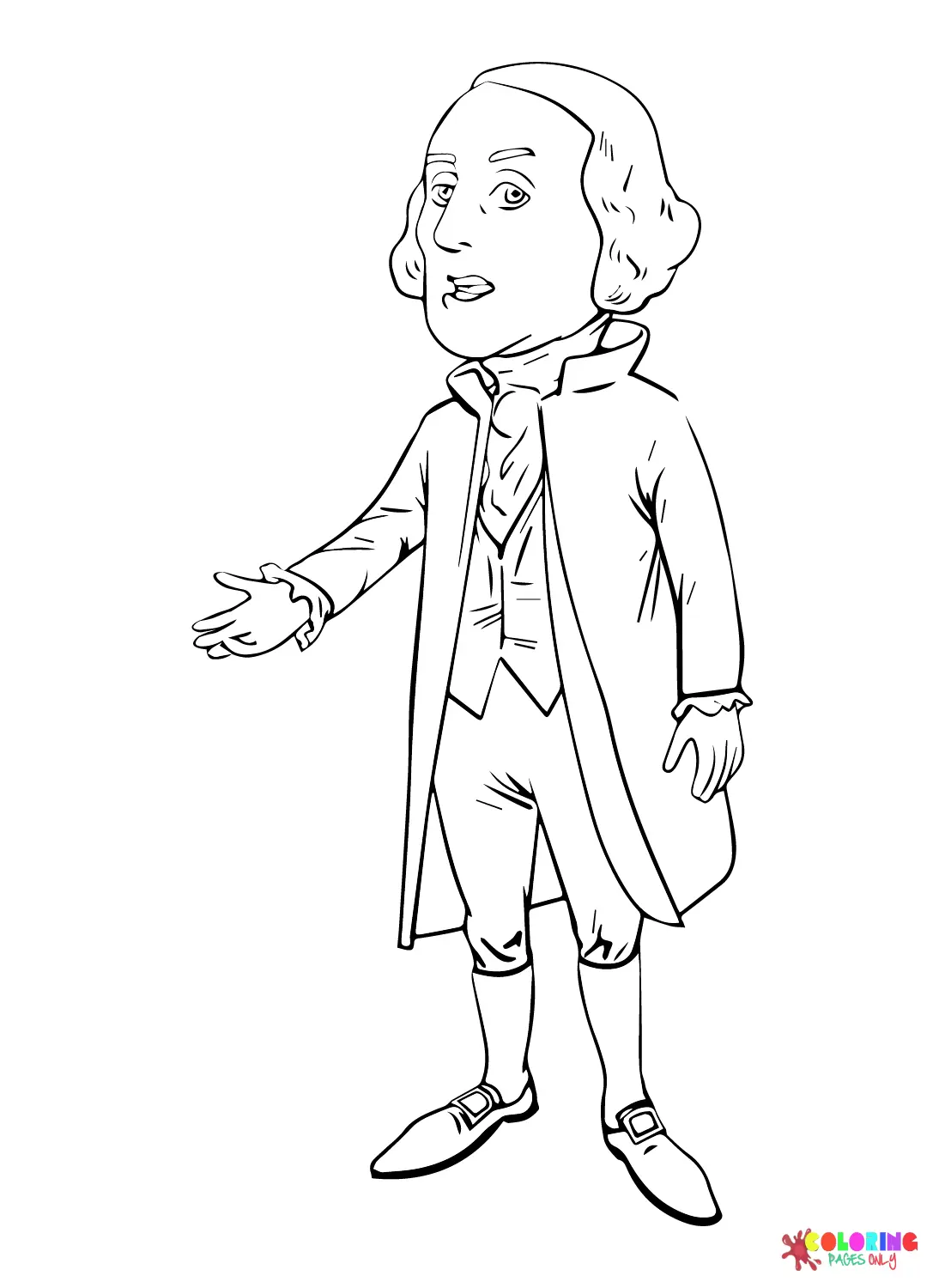 Desenhos de George Washington Para Colorir 9