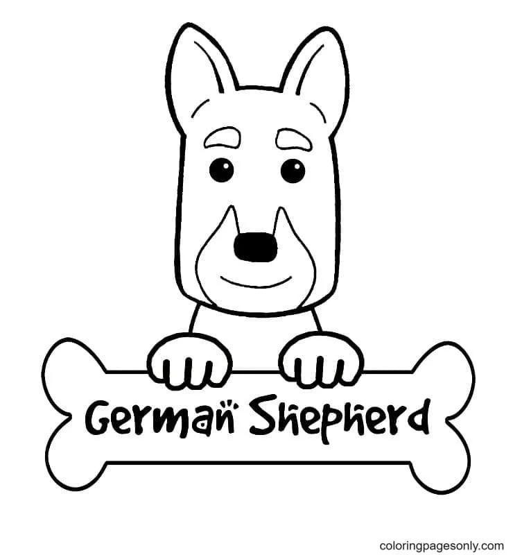 German Shepherd Coloring Pages 29