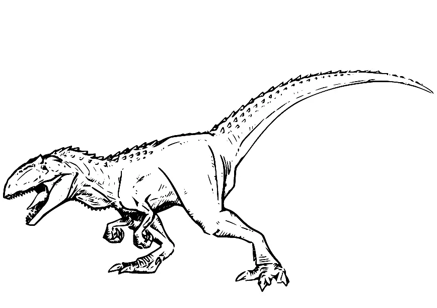 Desenhos de Giganotosaurus Para Colorir 11