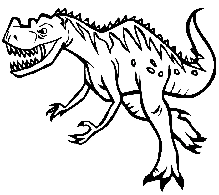 Desenhos de Giganotosaurus Para Colorir 13