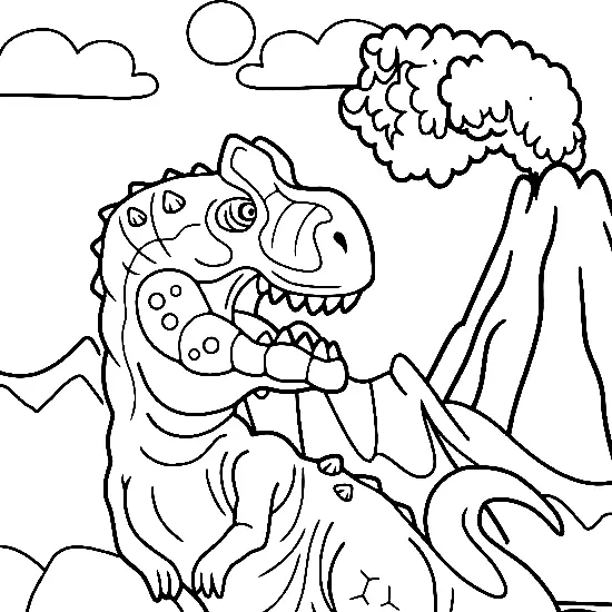 Desenhos de Giganotosaurus Para Colorir 21