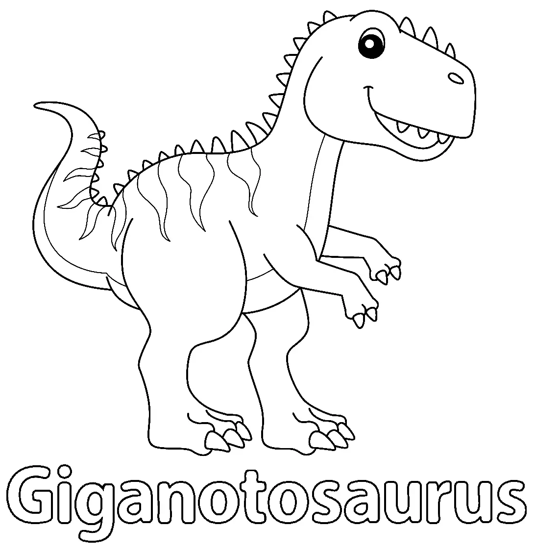 Desenhos de Giganotosaurus Para Colorir 9