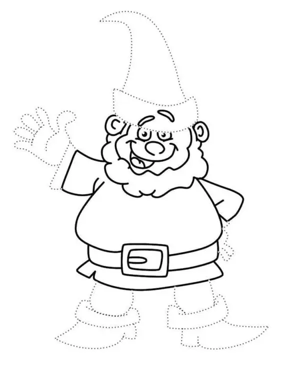 Gnomos Para Colorear