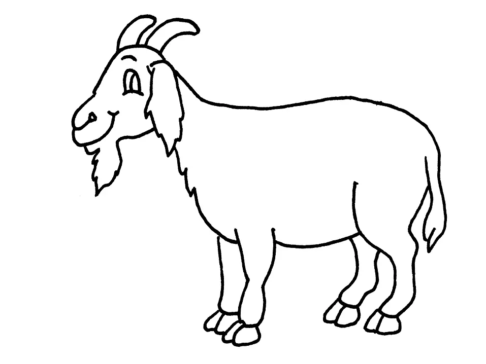 Goat Coloring Pages 20