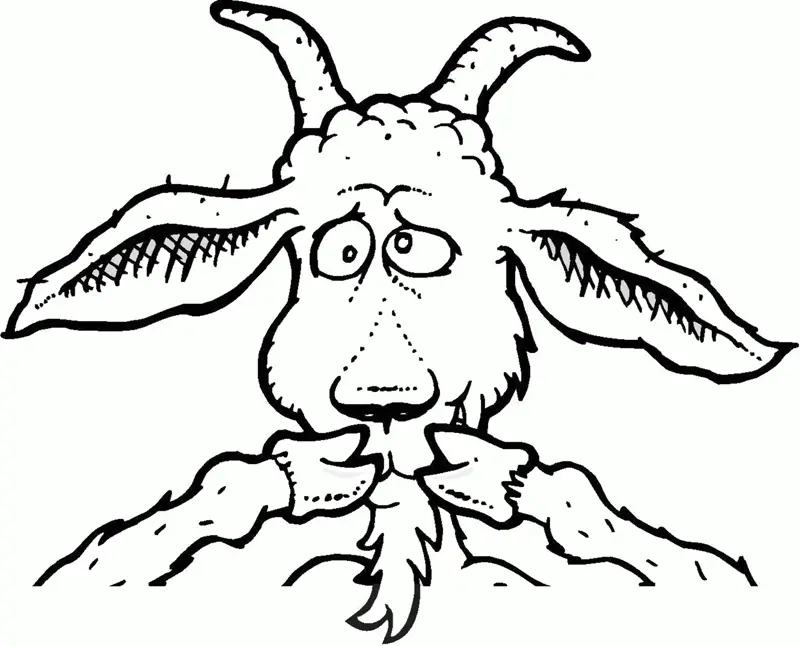 Goat Coloring Pages 24