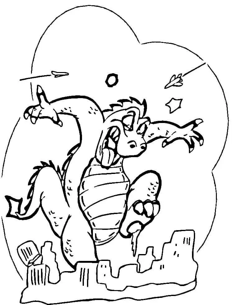 Godzilla Para Colorear 59