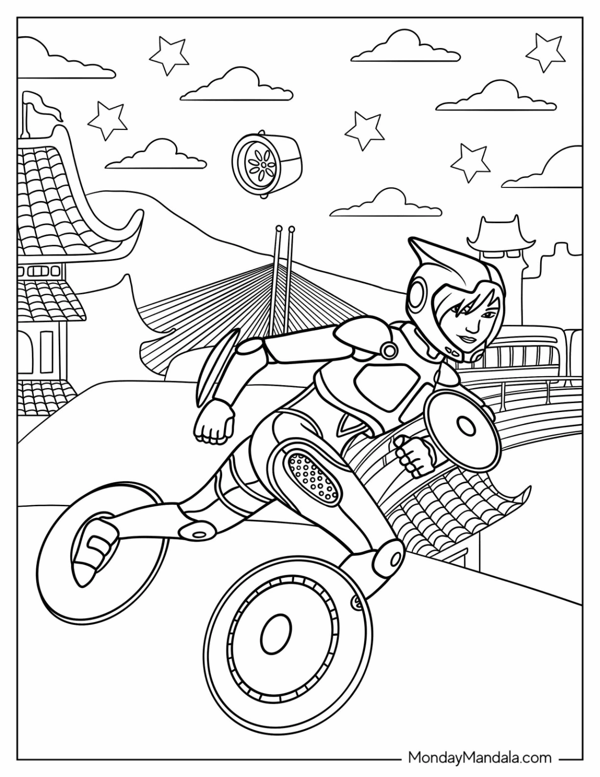 GoGo Tomago Coloring pages 7