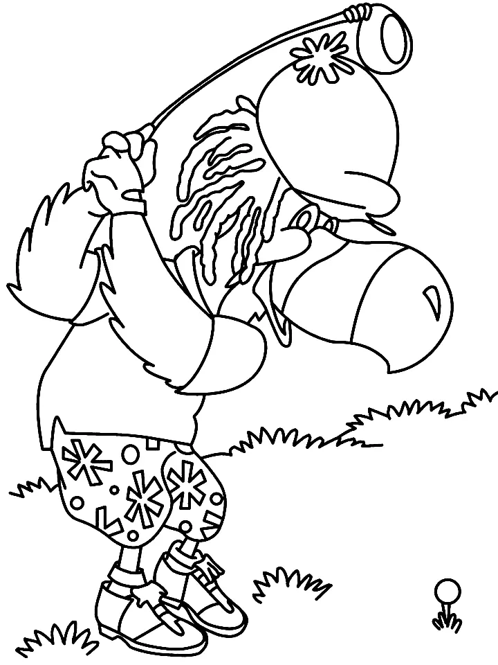 Golf Coloring Pages 54