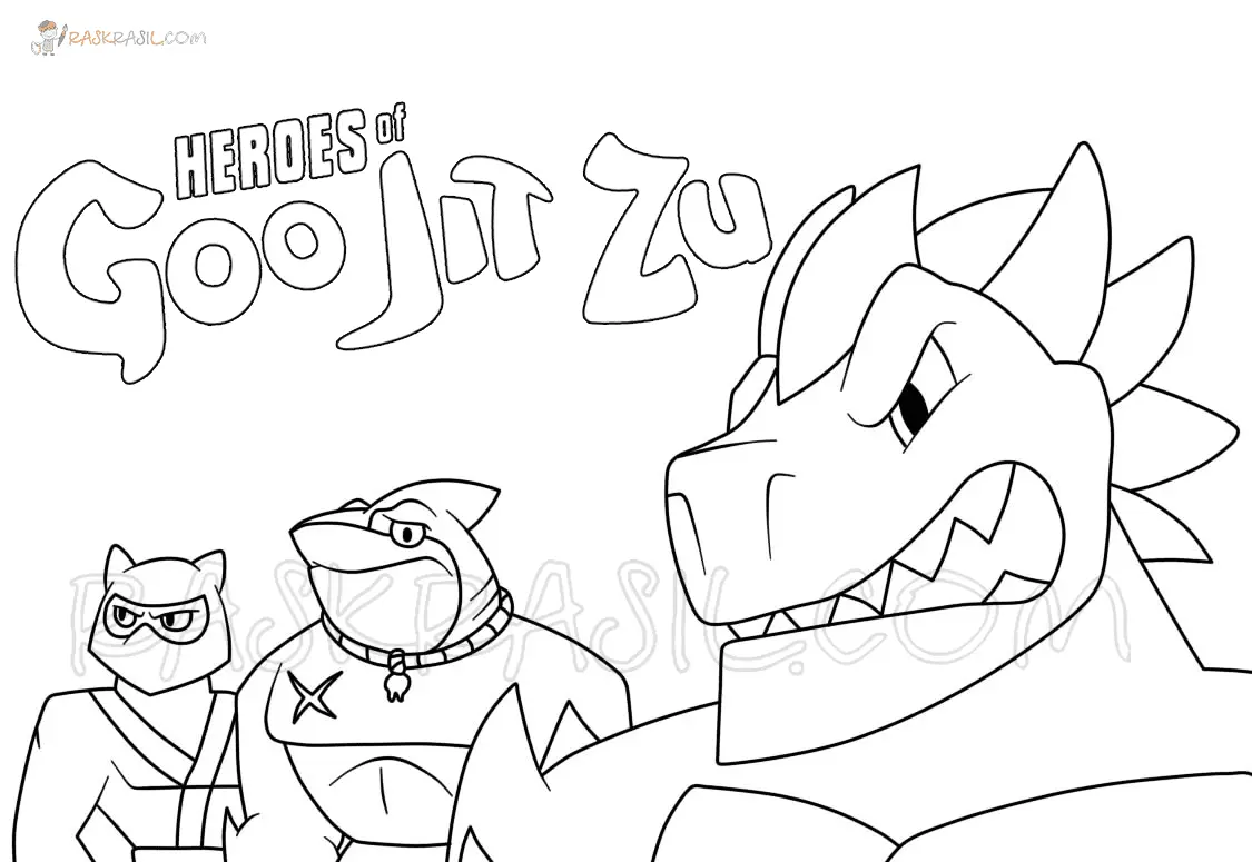 Goo Jit Zu Coloring Pages