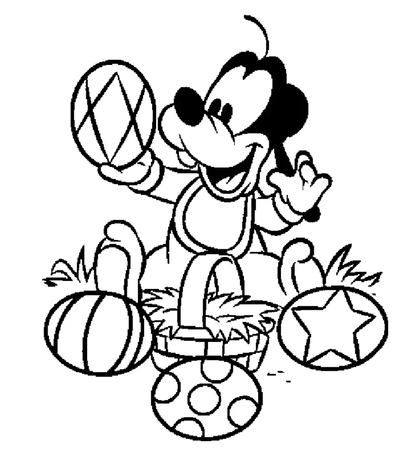 Goofy Coloring Pages 11