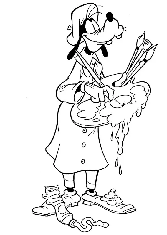 Goofy Para Colorear 113