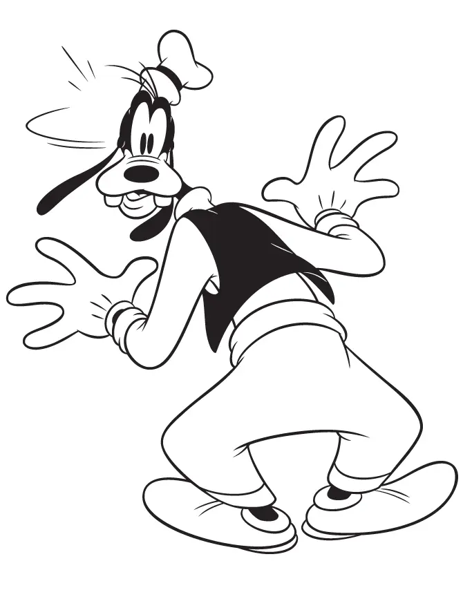 Goofy Coloring Pages 13