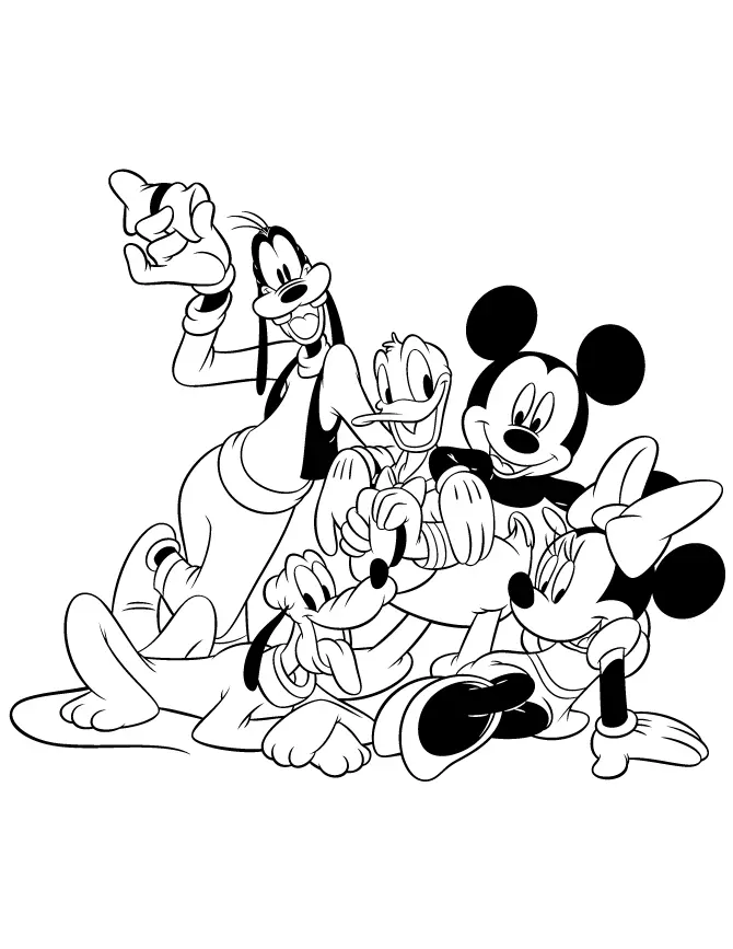 Goofy Coloring Pages 19