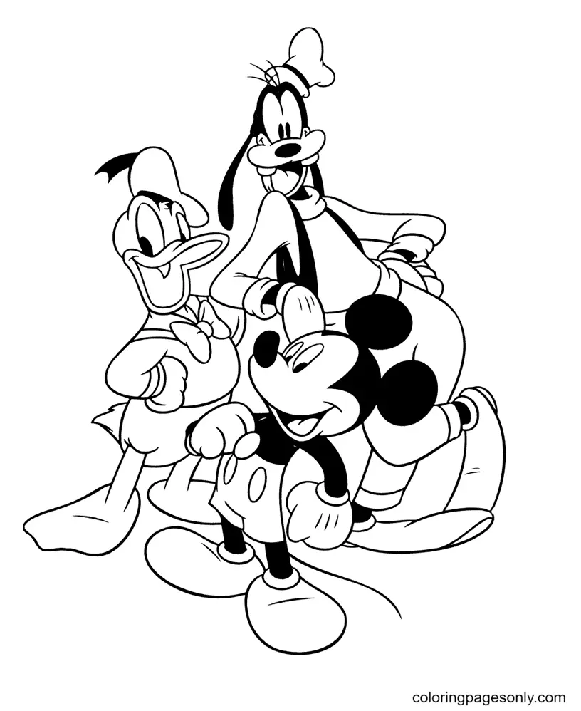 Goofy Coloring Pages 44