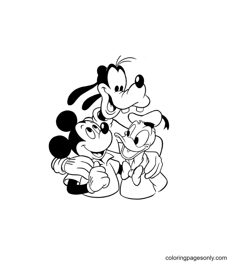 Goofy Coloring Pages 48