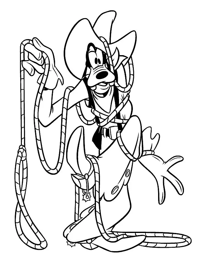 Goofy Coloring Pages 7