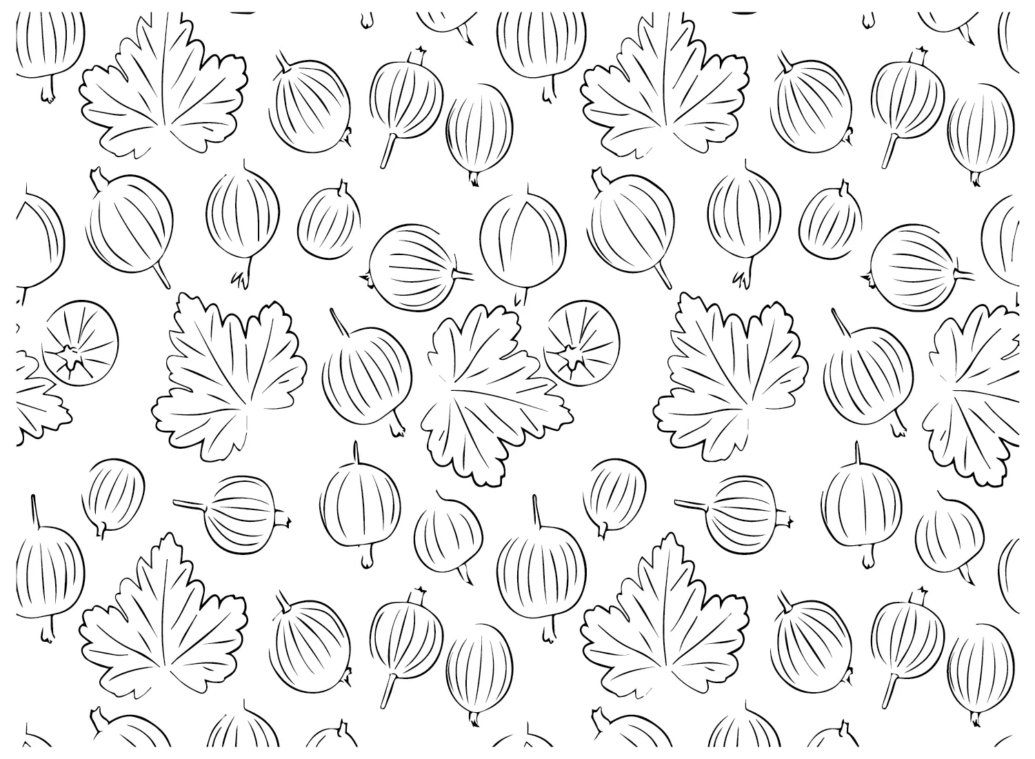 Gooseberry Coloring Pages 6