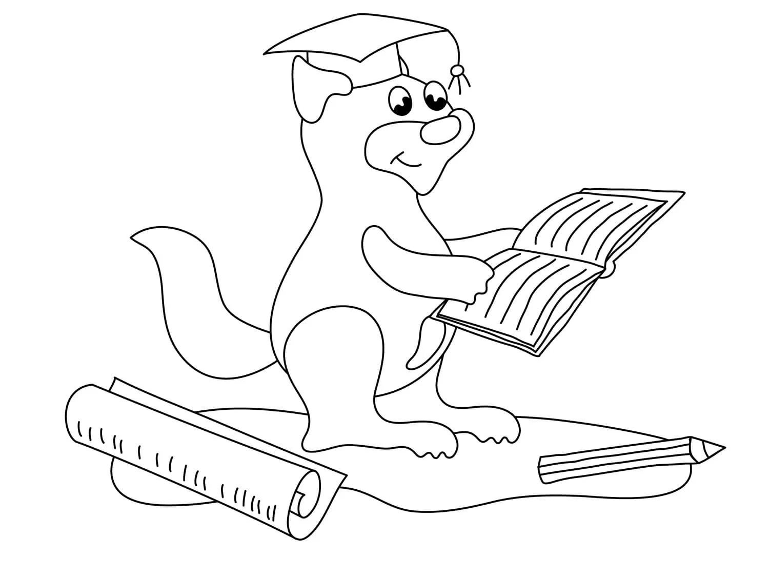 Graduation Coloring Pages 17