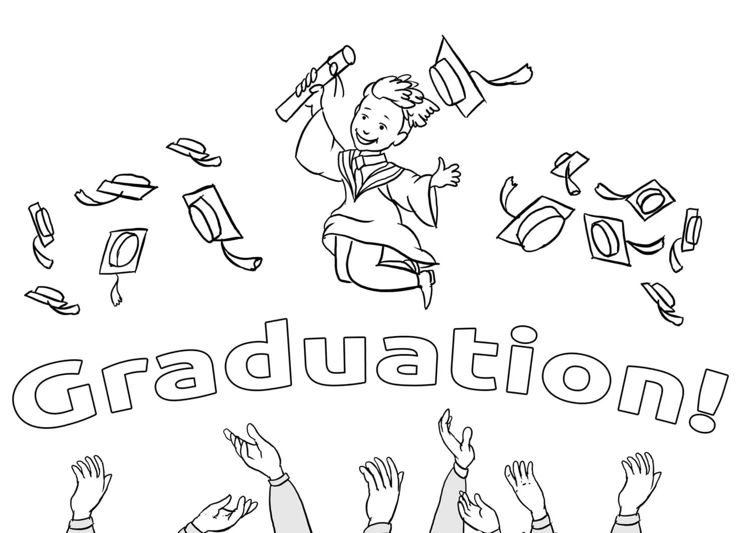 Graduation Coloring Pages 18